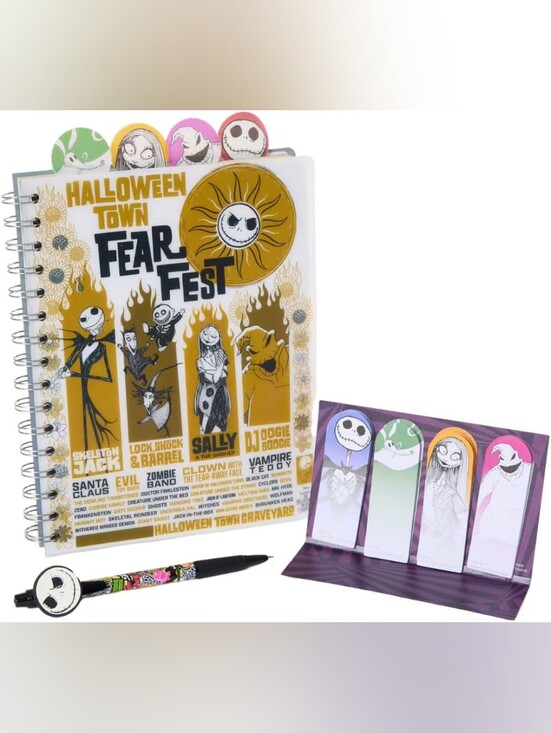 Nightmare Before Christmas Other - The Nightmare Before Christmas Sticky Note & Bookmark Set - Multi